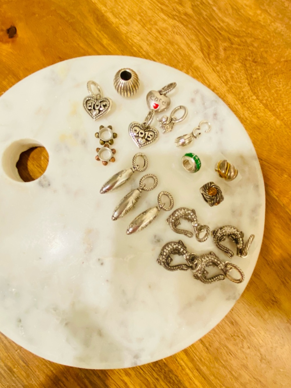 Mix of Sterling Silver and Silver-Tone Multi-Charm Collection